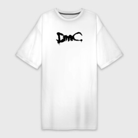 Платье-футболка хлопок с принтом DMC (НА СПИНЕ) в Белгороде,  |  | dante | devil may cry | devil may cry 5 | dmc | game | hell | play | sword | ад | данте | игры | компьютерные игры 2019 | меч