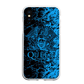 Чехол для iPhone XS Max матовый с принтом Queen в Белгороде, Силикон | Область печати: задняя сторона чехла, без боковых панелей | queen | брайан мэи | британская | группа | джон дикон | королева | роджер тейлор | рок | фредди меркьюри