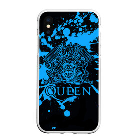 Чехол для iPhone XS Max матовый с принтом Queen в Белгороде, Силикон | Область печати: задняя сторона чехла, без боковых панелей | queen | брайан мэи | британская | группа | джон дикон | королева | роджер тейлор | рок | фредди меркьюри