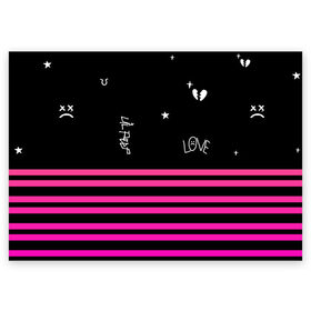 Поздравительная открытка с принтом Lil Peep в Белгороде, 100% бумага | плотность бумаги 280 г/м2, матовая, на обратной стороне линовка и место для марки
 | :( | benz truck | girls | gustav ahr | heart | hip hop | lil | lil peep | look at the sky tonight | love | peep | rap | rose | лил | лилпип | паттерн | пип | рэп | хип хоп | эмо | эмо реп