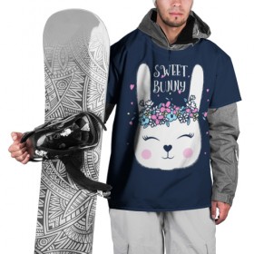Накидка на куртку 3D с принтом Sweet bunny в Белгороде, 100% полиэстер |  | Тематика изображения на принте: art | creat | drawing | graphics | picture | белый | влюбленный | графика | день святого валентина | заяц | зеленый | искусство | картинка | кролик | крутой | лучший | любовь | модный | подарок | праздник | пушистый