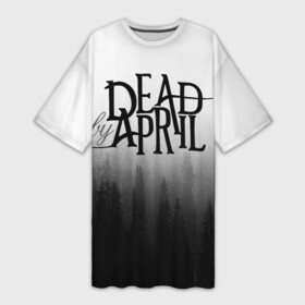 Платье-футболка 3D с принтом Dead by April в Белгороде,  |  | dead by april | metal | rock | группы | метал | музыка | рок