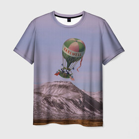 Мужская футболка 3D с принтом Воздушный шар в Белгороде, 100% полиэфир | прямой крой, круглый вырез горловины, длина до линии бедер | 