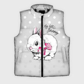 Мужской жилет утепленный 3D с принтом My little Bunny в Белгороде,  |  | art | best | cool | creativity | drawing | graphics | phonthasia | picture | trend | бант | белый | графика | животное | зайченок | зайчик | искусство | картинка | кролик | крутой | лучший | маленький | милый | модный | мой | пушистый