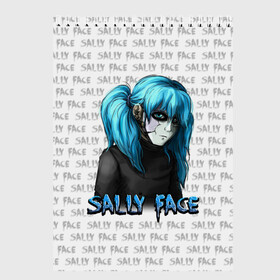 Скетчбук с принтом Sally Face в Белгороде, 100% бумага
 | 48 листов, плотность листов — 100 г/м2, плотность картонной обложки — 250 г/м2. Листы скреплены сверху удобной пружинной спиралью | sally face | игра | компьютерная игра | лицо | маска | протез | салли фейс | школа | шрамы