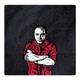 Магнитный плакат 3Х3 с принтом Сопрано Джеймс Гандольфини в Белгороде, Полимерный материал с магнитным слоем | 9 деталей размером 9*9 см | soprano | актер | бандит | гангстер | мафиози | мафия | сериал | сопрано