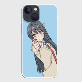 Чехол для iPhone 13 mini с принтом Seishun Buta в Белгороде,  |  | anime | rascal does not dream of bunny girl senpai | seishun buta yarou wa bunny girl senpai | аниме | сакурадзима май | сакута | этот глупый свин не понимает мечту девочки зайки