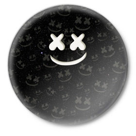 Значок с принтом Marshmello Cosmos в Белгороде,  металл | круглая форма, металлическая застежка в виде булавки | marshmello | диджей | звезды | клуб | клубная музыка | космос | маршмеллоу | маршмэлло | маршмэллоу | музыка | небо | ночь | электронная