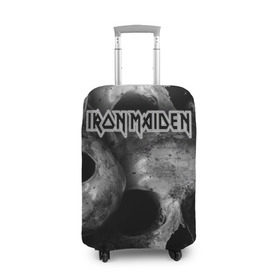 Чехол для чемодана 3D с принтом Iron Maiden в Белгороде, 86% полиэфир, 14% спандекс | двустороннее нанесение принта, прорези для ручек и колес | бас | британия | брюс дикинсон | гитара | группа | дева | железная | метал | нико макбрэйн | рок | стив харрис | хеви | яник герс