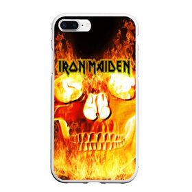 Чехол для iPhone 7Plus/8 Plus матовый с принтом Iron Maiden в Белгороде, Силикон | Область печати: задняя сторона чехла, без боковых панелей | бас | британия | брюс дикинсон | гитара | группа | дева | железная | метал | нико макбрэйн | рок | стив харрис | хеви | яник герс