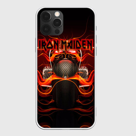 Чехол для iPhone 12 Pro с принтом Iron Maiden в Белгороде, силикон | область печати: задняя сторона чехла, без боковых панелей | бас | британия | брюс дикинсон | гитара | группа | дева | железная | метал | нико макбрэйн | рок | стив харрис | хеви | яник герс