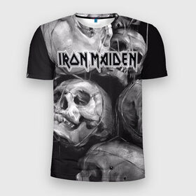 Мужская футболка 3D спортивная с принтом Iron Maiden в Белгороде, 100% полиэстер с улучшенными характеристиками | приталенный силуэт, круглая горловина, широкие плечи, сужается к линии бедра | Тематика изображения на принте: бас | британия | брюс дикинсон | гитара | группа | дева | железная | метал | нико макбрэйн | рок | стив харрис | хеви | яник герс