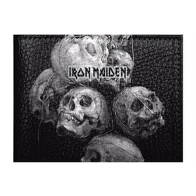 Обложка для студенческого билета с принтом Iron Maiden в Белгороде, натуральная кожа | Размер: 11*8 см; Печать на всей внешней стороне | бас | британия | брюс дикинсон | гитара | группа | дева | железная | метал | нико макбрэйн | рок | стив харрис | хеви | яник герс