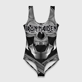 Купальник-боди 3D с принтом Iron Maiden в Белгороде, 82% полиэстер, 18% эластан | Круглая горловина, круглый вырез на спине | бас | британия | брюс дикинсон | гитара | группа | дева | железная | метал | нико макбрэйн | рок | стив харрис | хеви | яник герс