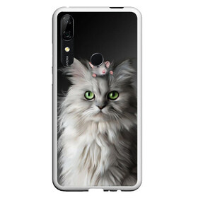 Чехол для Honor P Smart Z с принтом Кот и мышка в Белгороде, Силикон | Область печати: задняя сторона чехла, без боковых панелей | животные | кот | котенок | кошка | крыса | мышка | мышь | перс | персидский кот | серый