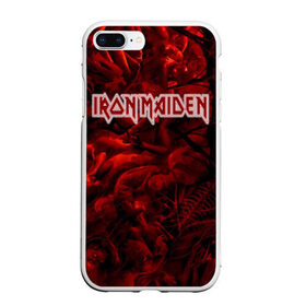 Чехол для iPhone 7Plus/8 Plus матовый с принтом Iron Maiden в Белгороде, Силикон | Область печати: задняя сторона чехла, без боковых панелей | бас | британия | брюс дикинсон | гитара | группа | дева | железная | метал | нико макбрэйн | рок | стив харрис | хеви | яник герс