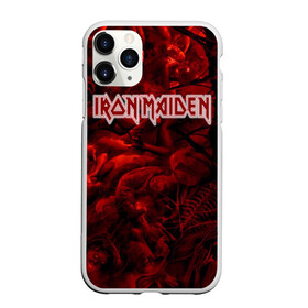 Чехол для iPhone 11 Pro матовый с принтом Iron Maiden в Белгороде, Силикон |  | бас | британия | брюс дикинсон | гитара | группа | дева | железная | метал | нико макбрэйн | рок | стив харрис | хеви | яник герс