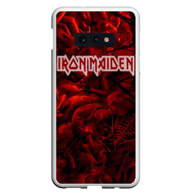 Чехол для Samsung S10E с принтом Iron Maiden в Белгороде, Силикон | Область печати: задняя сторона чехла, без боковых панелей | бас | британия | брюс дикинсон | гитара | группа | дева | железная | метал | нико макбрэйн | рок | стив харрис | хеви | яник герс