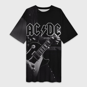 Платье-футболка 3D с принтом AC DC в Белгороде,  |  | австралийская | ангус янг | блюз | группа | малькольм янг | рок | рок н ролл | стиви янг | хард