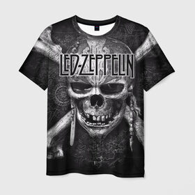 Мужская футболка 3D с принтом Led Zeppelin в Белгороде, 100% полиэфир | прямой крой, круглый вырез горловины, длина до линии бедер | блюз рок | британская | группа | джимми пейдж | джон пол джонс | роберт плант | рок | фолк рок | хард рок | хеви метал