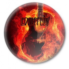 Значок с принтом Led Zeppelin в Белгороде,  металл | круглая форма, металлическая застежка в виде булавки | блюз рок | британская | группа | джимми пейдж | джон пол джонс | роберт плант | рок | фолк рок | хард рок | хеви метал