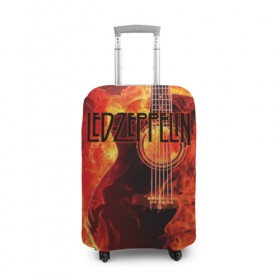 Чехол для чемодана 3D с принтом Led Zeppelin в Белгороде, 86% полиэфир, 14% спандекс | двустороннее нанесение принта, прорези для ручек и колес | блюз рок | британская | группа | джимми пейдж | джон пол джонс | роберт плант | рок | фолк рок | хард рок | хеви метал