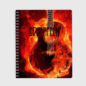 Тетрадь с принтом Led Zeppelin в Белгороде, 100% бумага | 48 листов, плотность листов — 60 г/м2, плотность картонной обложки — 250 г/м2. Листы скреплены сбоку удобной пружинной спиралью. Уголки страниц и обложки скругленные. Цвет линий — светло-серый
 | блюз рок | британская | группа | джимми пейдж | джон пол джонс | роберт плант | рок | фолк рок | хард рок | хеви метал