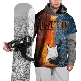 Накидка на куртку 3D с принтом Led Zeppelin в Белгороде, 100% полиэстер |  | блюз рок | британская | группа | джимми пейдж | джон пол джонс | роберт плант | рок | фолк рок | хард рок | хеви метал