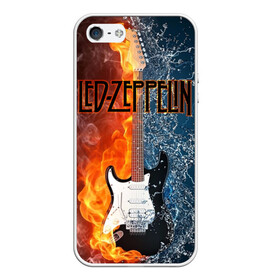 Чехол для iPhone 5/5S матовый с принтом Led Zeppelin в Белгороде, Силикон | Область печати: задняя сторона чехла, без боковых панелей | блюз рок | британская | группа | джимми пейдж | джон пол джонс | роберт плант | рок | фолк рок | хард рок | хеви метал