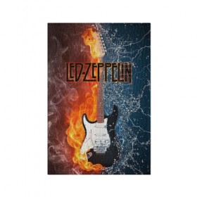 Обложка для паспорта матовая кожа с принтом Led Zeppelin в Белгороде, натуральная матовая кожа | размер 19,3 х 13,7 см; прозрачные пластиковые крепления | Тематика изображения на принте: блюз рок | британская | группа | джимми пейдж | джон пол джонс | роберт плант | рок | фолк рок | хард рок | хеви метал