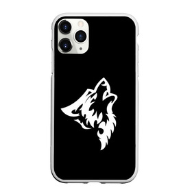 Чехол для iPhone 11 Pro матовый с принтом Animal Wolf Black в Белгороде, Силикон |  | Тематика изображения на принте: animal | black | wolf | волк | черный