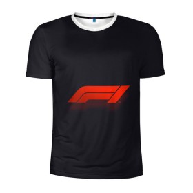Мужская футболка 3D спортивная с принтом Formula 1 Logo в Белгороде, 100% полиэстер с улучшенными характеристиками | приталенный силуэт, круглая горловина, широкие плечи, сужается к линии бедра | formula | лого | формула