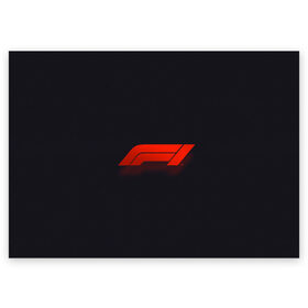 Поздравительная открытка с принтом Formula 1 Logo в Белгороде, 100% бумага | плотность бумаги 280 г/м2, матовая, на обратной стороне линовка и место для марки
 | formula | лого | формула