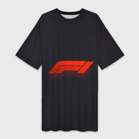 Платье-футболка 3D с принтом Formula 1 Logo в Белгороде,  |  | formula | лого | формула
