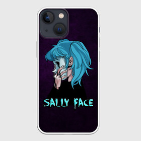 Чехол для iPhone 13 mini с принтом Sally Face в Белгороде,  |  | sally face | игра | компьютерная игра | лицо | маска | протез | салли фейс | школа | шрамы