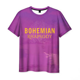 Мужская футболка 3D с принтом Queen Bohemian Rhapsody в Белгороде, 100% полиэфир | прямой крой, круглый вырез горловины, длина до линии бедер | Тематика изображения на принте: queen | богемская рапсодия | брайан мэи | британская | группа | королева | роджер тейлор | рок | фредди меркьюри