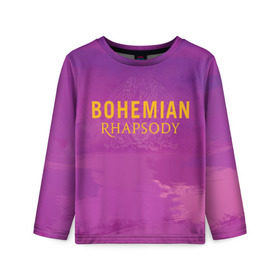 Детский лонгслив 3D с принтом Queen Bohemian Rhapsody в Белгороде, 100% полиэстер | длинные рукава, круглый вырез горловины, полуприлегающий силуэт
 | queen | богемская рапсодия | брайан мэи | британская | группа | королева | роджер тейлор | рок | фредди меркьюри