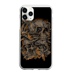 Чехол для iPhone 11 Pro матовый с принтом Черепа в Белгороде, Силикон |  | dead | demon | devil | executioner | punisher | rap | rock | satan | skull | swag | каратель | палач | скелет | череп