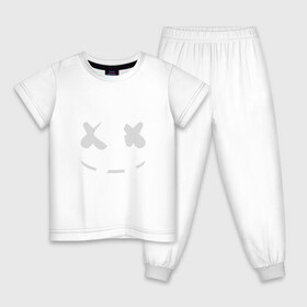 Детская пижама хлопок с принтом FORTNITE x MARSHMELLO в Белгороде, 100% хлопок |  брюки и футболка прямого кроя, без карманов, на брюках мягкая резинка на поясе и по низу штанин
 | 