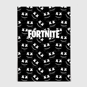 Постер с принтом FORTNITE x MARSHMELLO в Белгороде, 100% бумага
 | бумага, плотность 150 мг. Матовая, но за счет высокого коэффициента гладкости имеет небольшой блеск и дает на свету блики, но в отличии от глянцевой бумаги не покрыта лаком | 2019 | armor | armour | cybersport | esport | fortnite | game | llama | logo | броня | игра | киберспорт | лама | фиолетовый | фирменные цвета | фортнайт