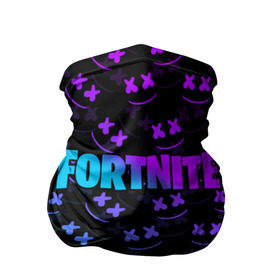 Бандана-труба 3D с принтом FORTNITE x MARSHMELLO в Белгороде, 100% полиэстер, ткань с особыми свойствами — Activecool | плотность 150‒180 г/м2; хорошо тянется, но сохраняет форму | 2019 | armor | armour | cybersport | esport | fortnite | game | llama | logo | броня | игра | киберспорт | лама | фиолетовый | фирменные цвета | фортнайт