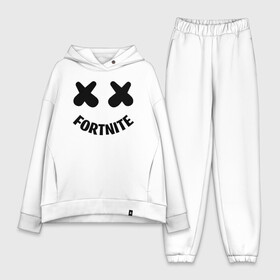 Женский костюм хлопок Oversize с принтом FORTNITE x MARSHMELLO в Белгороде,  |  | 2019 | armor | armour | cybersport | esport | fortnite | game | llama | logo | броня | игра | киберспорт | лама | фиолетовый | фирменные цвета | фортнайт