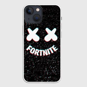 Чехол для iPhone 13 mini с принтом FORTNITE x MARSHMELLO в Белгороде,  |  | 2019 | armor | armour | cybersport | dj | esport | fortnite | galaxy | game | llama | logo | marshmello | space | usa | америка | броня | галакт | игра | киберспорт | клубная музыка | лама | маршмелло |