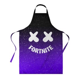 Фартук 3D с принтом FORTNITE x MARSHMELLO в Белгороде, 100% полиэстер | общий размер — 65 х 85 см, ширина нагрудника — 26 см, горловина — 53 см, длина завязок — 54 см, общий обхват в поясе — 173 см. Принт на завязках и на горловине наносится с двух сторон, на основной части фартука — только с внешней стороны | 2019 | armor | armour | cybersport | esport | fortnite | game | llama | logo | броня | игра | киберспорт | лама | фиолетовый | фирменные цвета | фортнайт