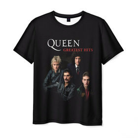 Мужская футболка 3D с принтом Queen в Белгороде, 100% полиэфир | прямой крой, круглый вырез горловины, длина до линии бедер | queen | богемская рапсодия | брайан мэи | британская | группа | королева | роджер тейлор | рок | фредди меркьюри