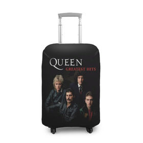Чехол для чемодана 3D с принтом Queen в Белгороде, 86% полиэфир, 14% спандекс | двустороннее нанесение принта, прорези для ручек и колес | queen | богемская рапсодия | брайан мэи | британская | группа | королева | роджер тейлор | рок | фредди меркьюри