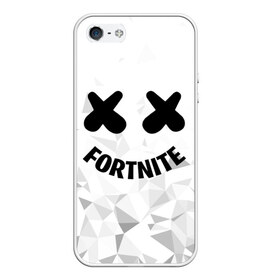 Чехол для iPhone 5/5S матовый с принтом FORTNITE x MARSHMELLO в Белгороде, Силикон | Область печати: задняя сторона чехла, без боковых панелей | 2019 | armor | armour | cybersport | esport | fortnite | game | llama | logo | броня | игра | киберспорт | лама | фиолетовый | фирменные цвета | фортнайт