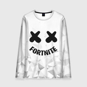 Мужской лонгслив 3D с принтом FORTNITE x MARSHMELLO в Белгороде, 100% полиэстер | длинные рукава, круглый вырез горловины, полуприлегающий силуэт | Тематика изображения на принте: 2019 | armor | armour | cybersport | esport | fortnite | game | llama | logo | броня | игра | киберспорт | лама | фиолетовый | фирменные цвета | фортнайт