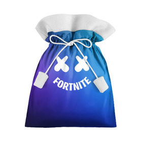Подарочный 3D мешок с принтом FORTNITE x MARSHMELLO в Белгороде, 100% полиэстер | Размер: 29*39 см | 2019 | armor | armour | cybersport | esport | fortnite | game | llama | logo | броня | игра | киберспорт | лама | фиолетовый | фирменные цвета | фортнайт