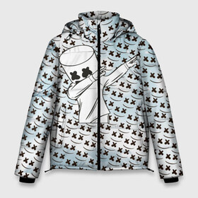 Мужская зимняя куртка 3D с принтом Даб в Белгороде, верх — 100% полиэстер; подкладка — 100% полиэстер; утеплитель — 100% полиэстер | длина ниже бедра, свободный силуэт Оверсайз. Есть воротник-стойка, отстегивающийся капюшон и ветрозащитная планка. 

Боковые карманы с листочкой на кнопках и внутренний карман на молнии. | Тематика изображения на принте: chris comstock | electronic | fortnite | joytime iii | marshmallow | marshmello | клубная | маршмелло | маршмеллоу | фортнайт | электронная музыка